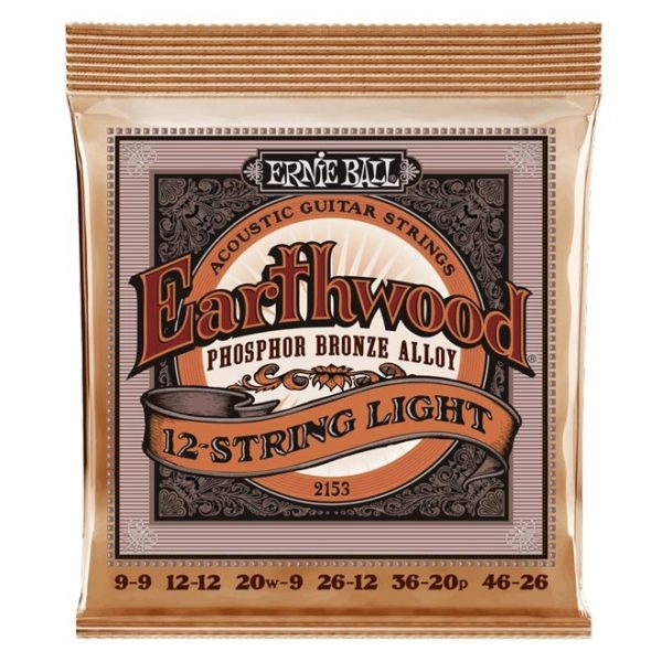 Ernie Ball 2153 Earthwood Phosphor Bronze Light 009-046