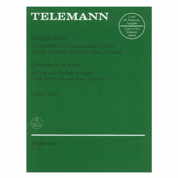 Telemann - Concerto A Major for Flute And Cembalo