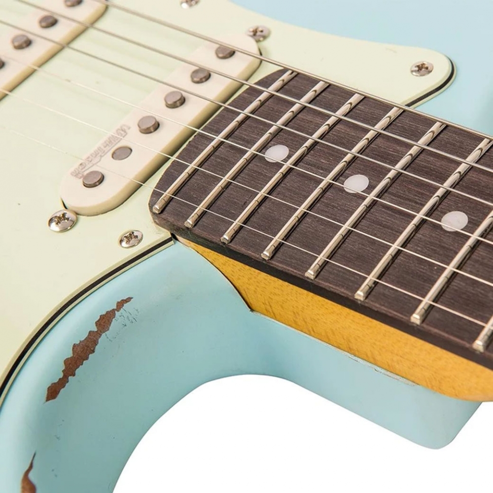 VINTAGE ICON V6MRLB Relic Laguna Blue Ηλεκτρική Κιθάρα Μπλε vintageico 6228058