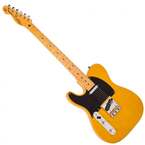 VINTAGE LV52BS Butterscotch Tele Ηλεκτρική Κιθάρα για Αριστερόχειρες