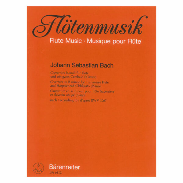 Barenreiter Bach - Overture (Flute & Harpsichord] In B Minor  Bwv 1067