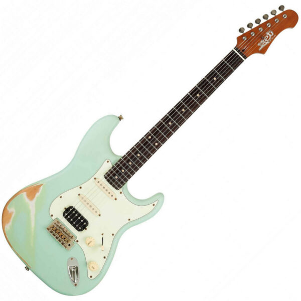 JET Guitars JET JS400 Stratocaster HSS Ηλεκτρική Κιθάρα Relic Sea Foam Green