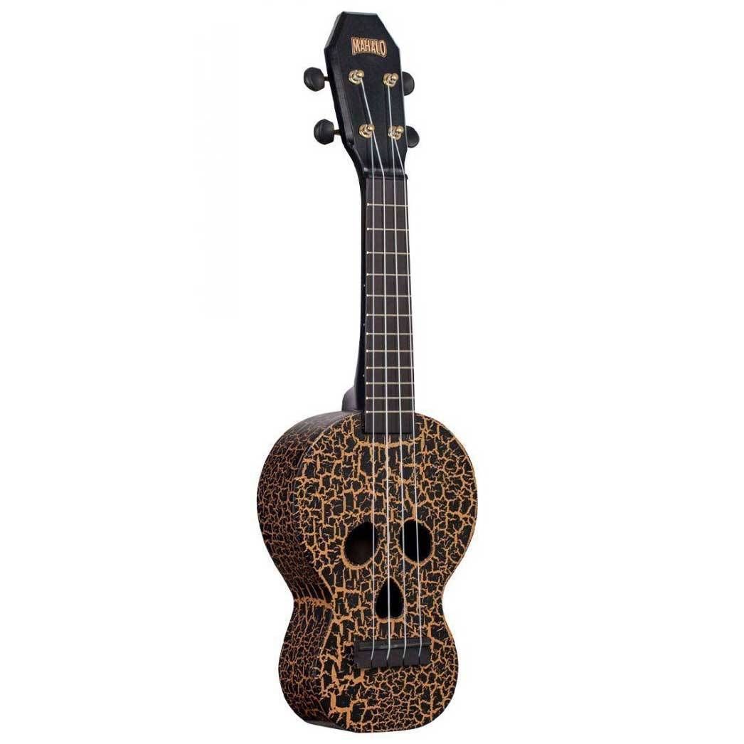 Mahalo Creative Series Soprano Skull (Black) 0023684 mahalo mc1skbk creative series skull ukulele in black