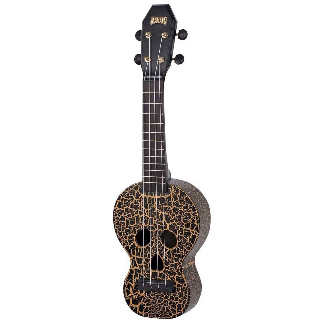 Mahalo Creative Series Soprano Skull (Black) 0023685 mahalo mc1skbk creative series skull ukulele in black