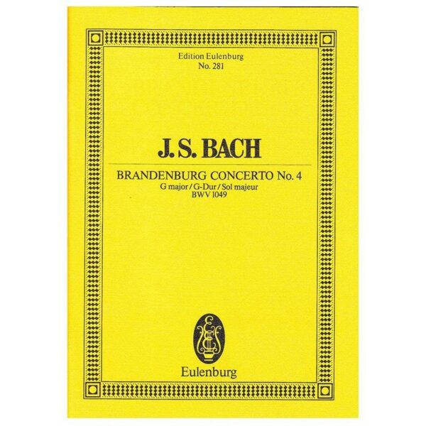Bach - Brandenburg Concerto in G Major Nr.4 BWV1049 [Pocket Score]