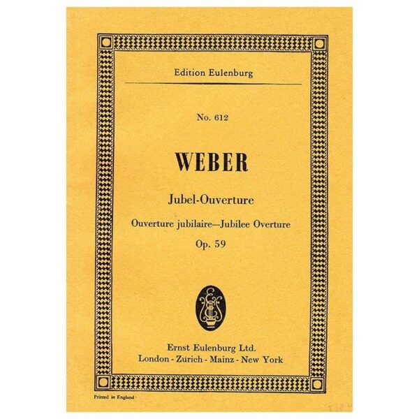 Weber - Jubel Ouverture Op.59 [Pocket Score]