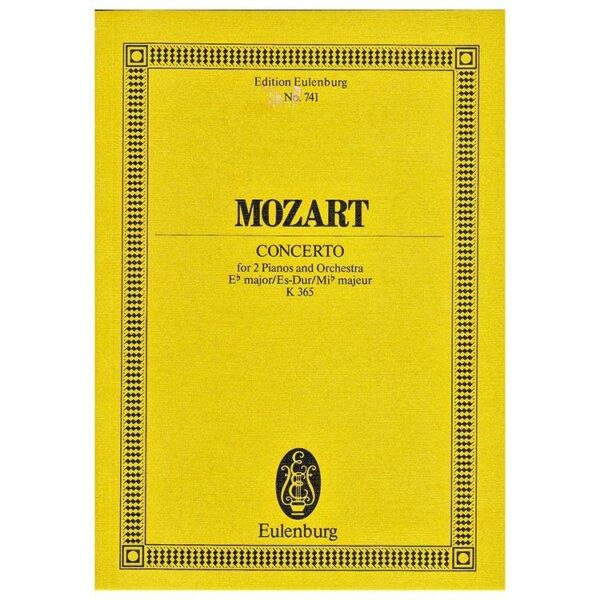 Mozart - Concerto in Eb Major for 2 pianos K365 [Pocket Score]