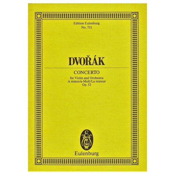 Dvorak - Concert in A Minor Op.53 [Pocket Score]