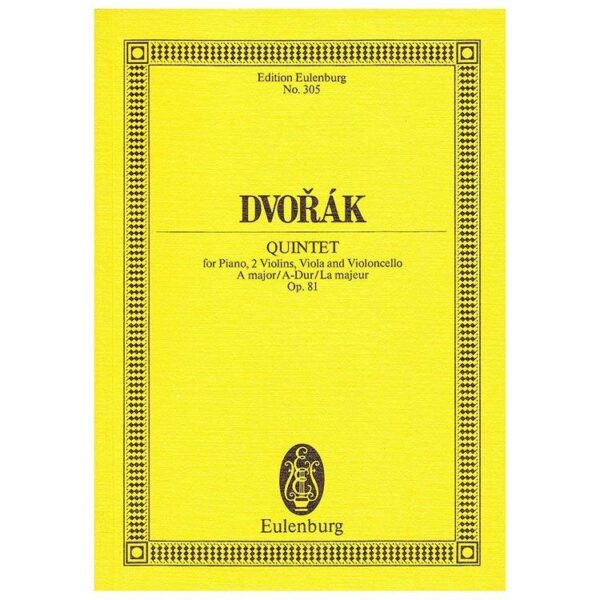 Dvorak - Quintet in A Major Op.81 [Pocket Score]