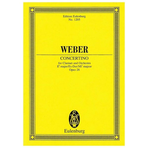 Weber - Concertino in Eb Major Op.26 [Pocket Score]