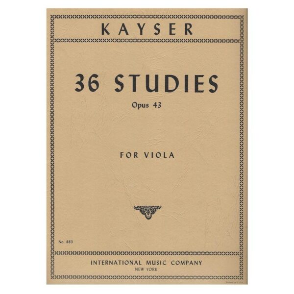 Kayser - 36 Studies Op.43