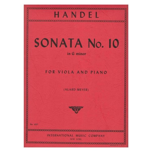 Handel - Sonata Nr.10 In G Minor for Viola & Piano
