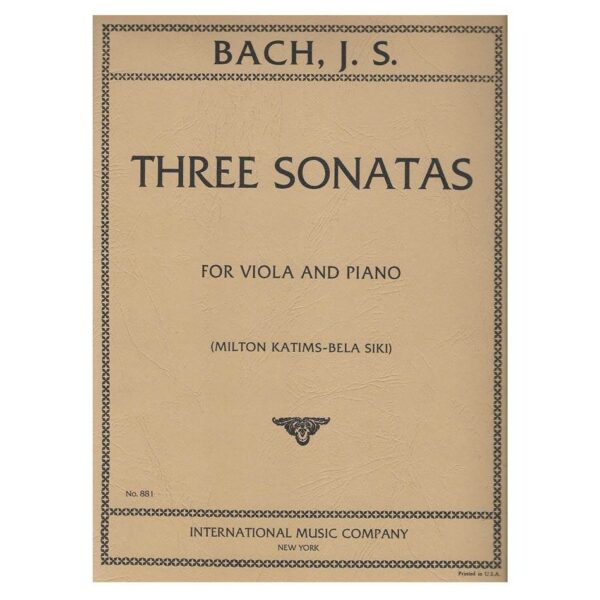 J.S.Bach - Three Sonatas for Viola & Piano