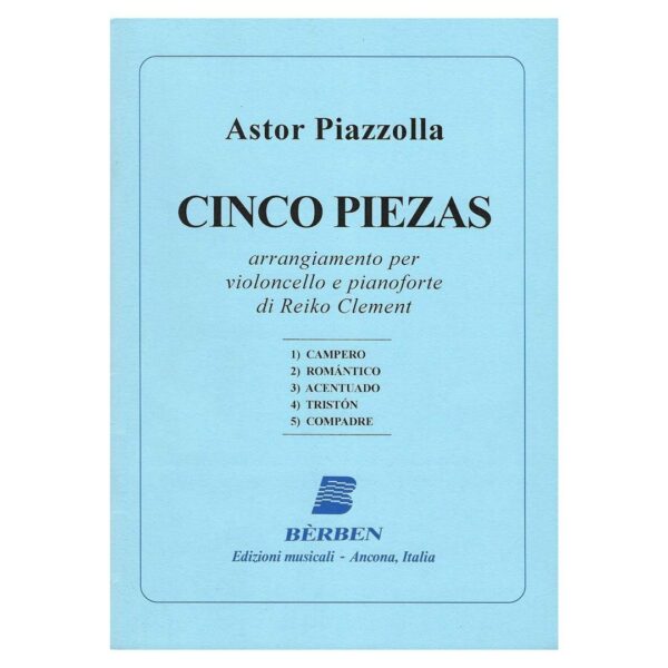 Piazzolla - Cinco Piezas for Cello & Piano