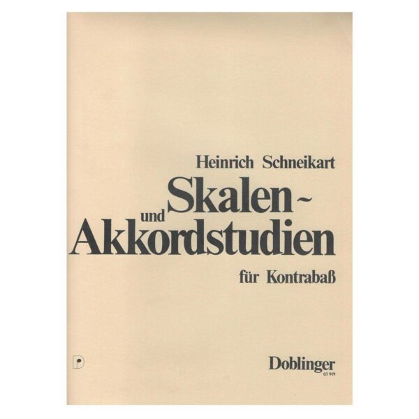 Schneikart - Skalen und Akkordstudien