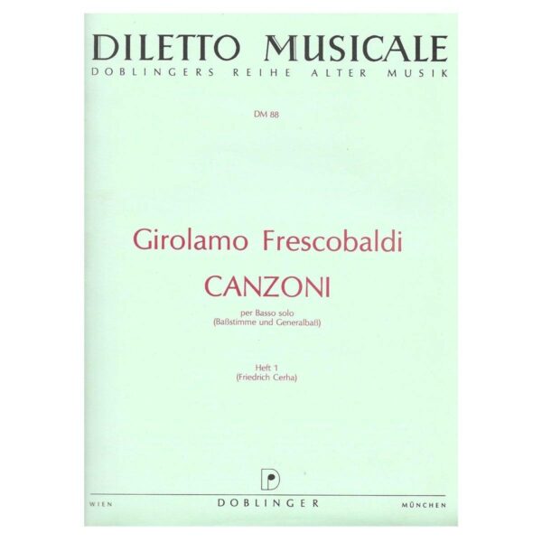 Frescobaldi - Canzoni Per Basso Solo Vol.1