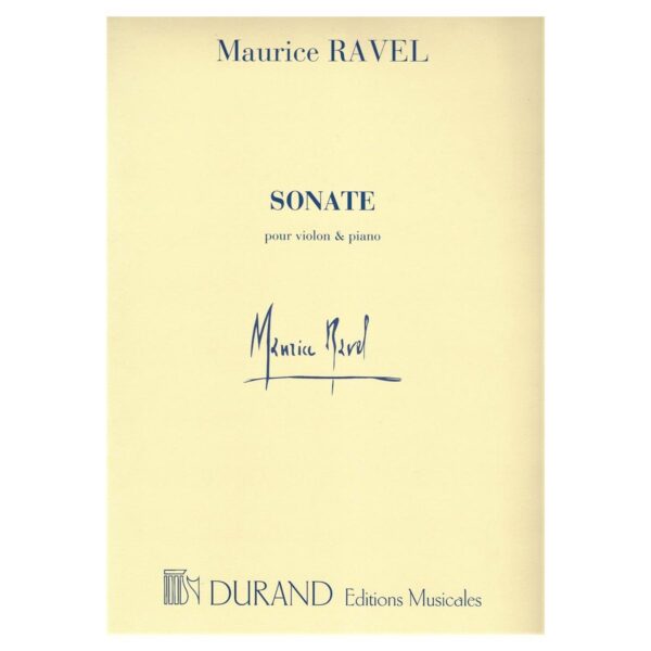 DURAND Ravel - Sonate