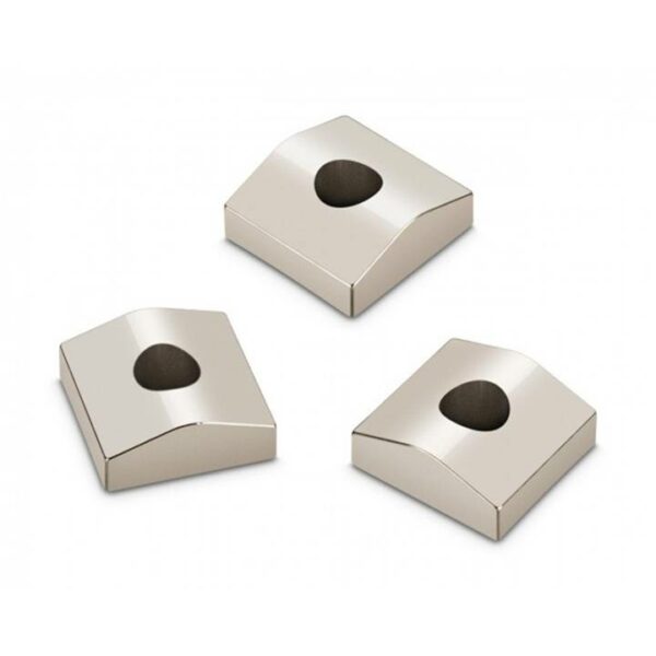 Schaller 390001 FL.Rose Nut Clip Set of 3 Chrome