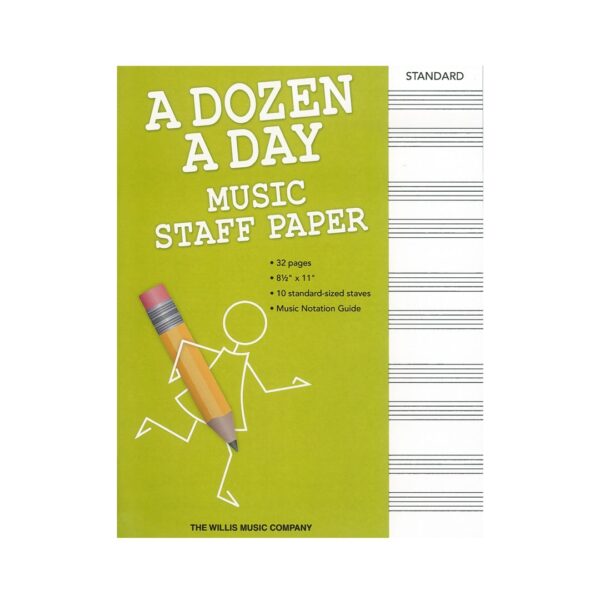 A Dozen A Day : Music Staff Paper
