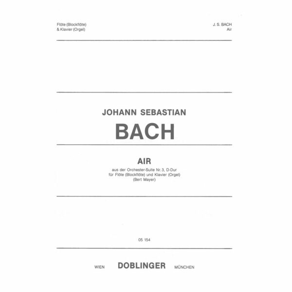Bach - Air for Flute