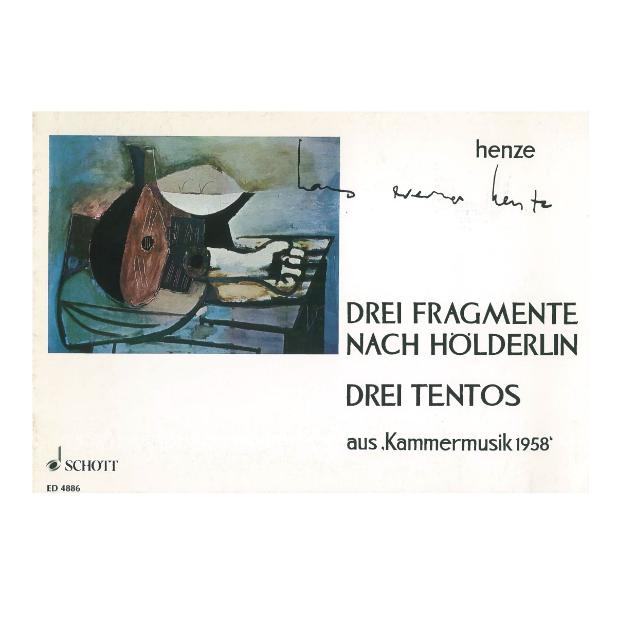 Henze - Drei Tentos Henze - Drei Tentos