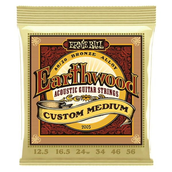 Ernie Ball 2005 Earthwood 80/20 Bronze Custom Medium 012,5-056