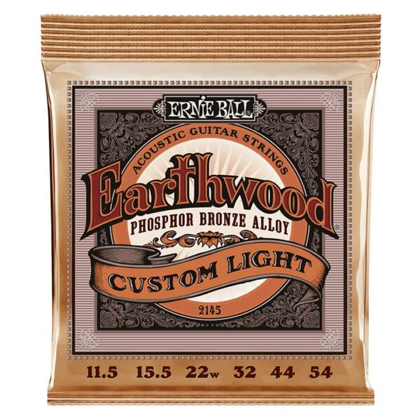 Ernie Ball 2145 Earthwood Phosphor Bronze Custom Medium 011,5-054
