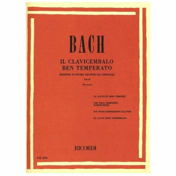 RICORDI Bach - IL Clavicembalo Ben Temperato Vol.2