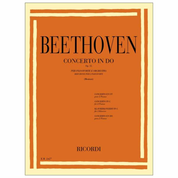 RICORDI Beethoven - Piano Concerto In Do Op.15 Reduction