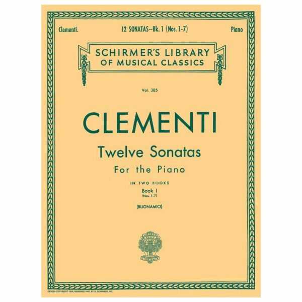 G. Schirmer Clementi 12 Sonatas for Piano Book 1