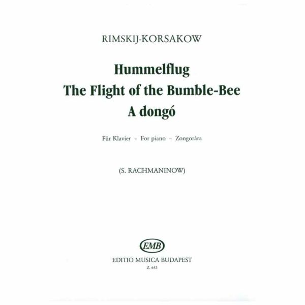 Editio Musica Budapest Korsakow - The Flight Of The Bumble-Bee