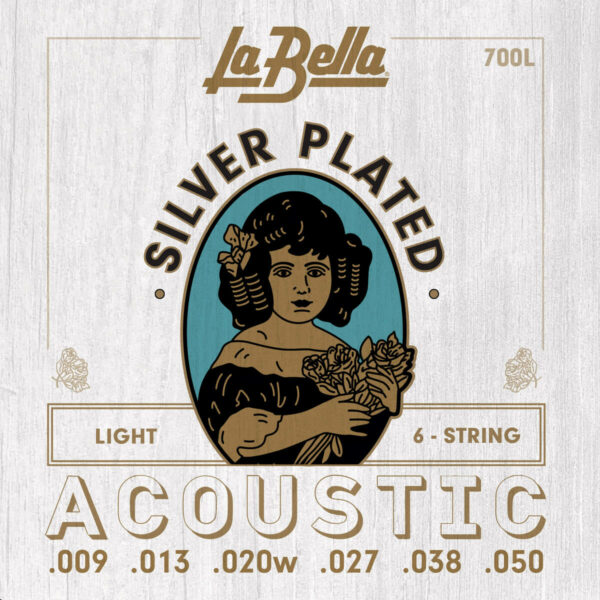 La Bella Χορδές Ακουστικής Κιθάρας Silver-Plated Light 009