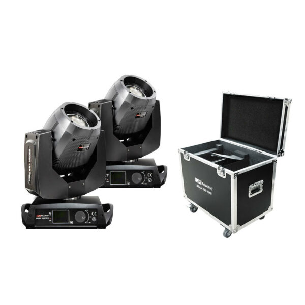 MARK BEAM 198 MKII 2 ΚΙΝΗΤΕΣ ΚΕΦΑΛΕΣ LED ΒΕΑM 7R, 230W+FLIGHT CASE