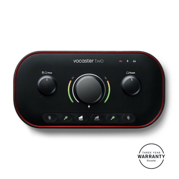 FOCUSRITE VOCASTER TWO PODCAST USB AUDIO CARD 2 MIC-1 LINE IN/2-OUT