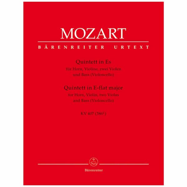 Mozart - Quintet in E flat major K. 407 (386c)