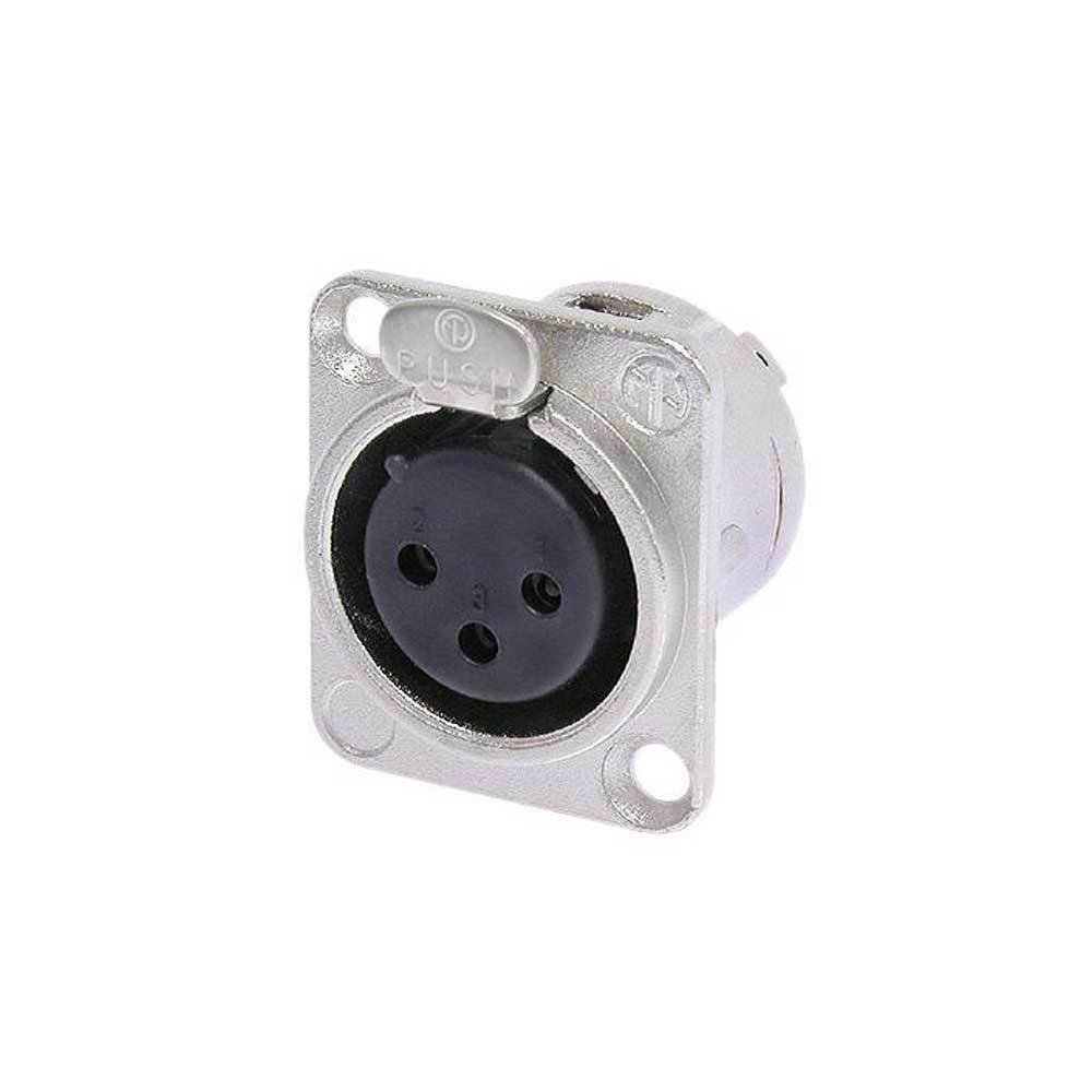 NEUTRIK 3-FP-D TYPE 3 POLE FEMALE RECEPTACLE D-TYPE NEUTRIK 3-FP-D TYPE 3 POLE FEMALE RECEPTACLE D-TYPE