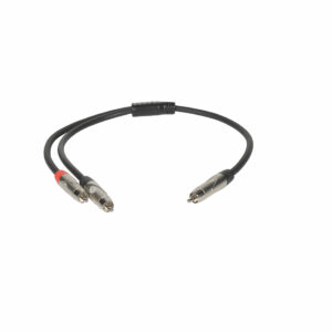 METRO Metro Audio Systems PY-020 Καλώδιο Ήχου 1 RCA Αρσενικό Σε 2 RCA Αρσενικά 0.5m Μαύρο