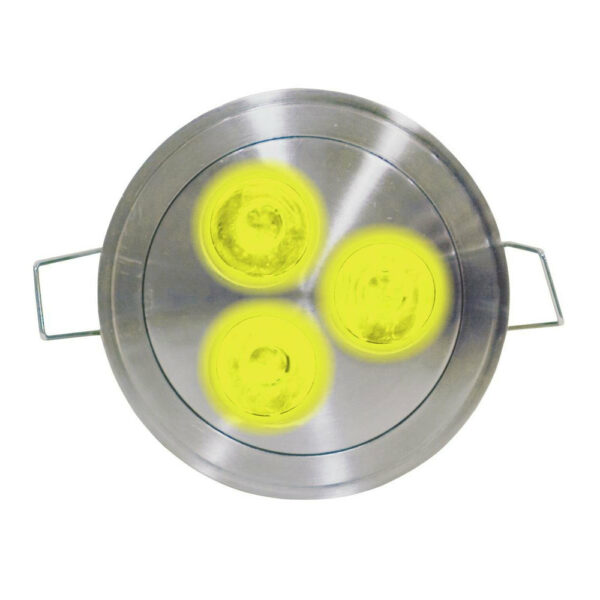 EUROLITE LED DL-79-3N YELLOW INOX LED 3x1W YELLOW