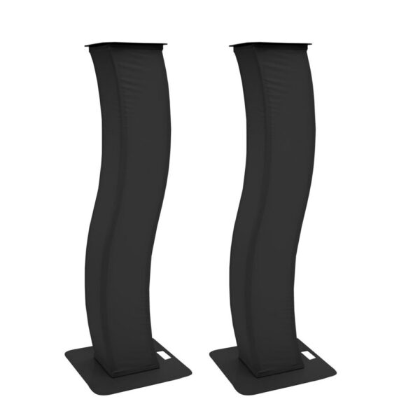 EUROLITE 2XSTAGE STD CURV BL ΣΕΤ ΜΕ 2 STANDS ΓΙΑ ΗΧΕΙΑ ΚΑΙ ΦΩΤΙΣΤΙΚΑ ΜΑΥΡΟ