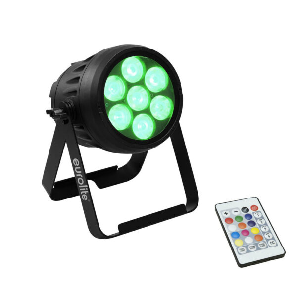 EUROLITE AKKU IP PAR7 QCL LED PAR ΜΠΑΤΑΡΙΑΣ RGBW 7Χ8W IP65