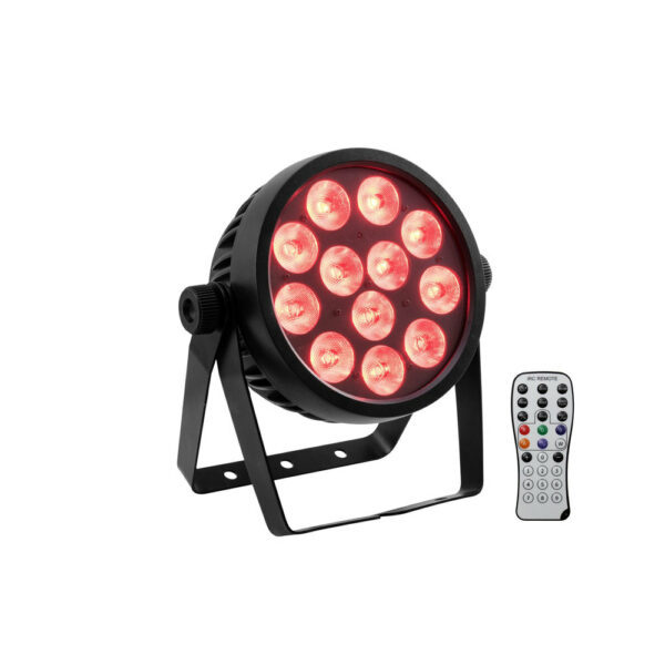 EUROLITE LED 7C-12 SIL.SLIM LED PAR ΜΕ 12Χ9W 7 ΣΕ 1 SCL (RGBA/CW/WW+UV) LEDs