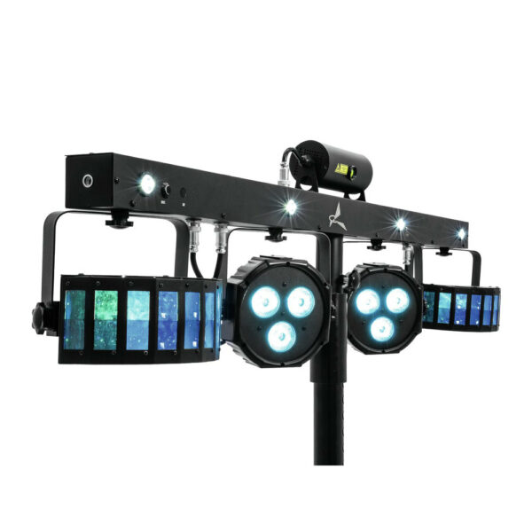 EUROLITE LED KLS LASERBAR FX Bar with 2 derbies, 2 spots, white strobe LEDs