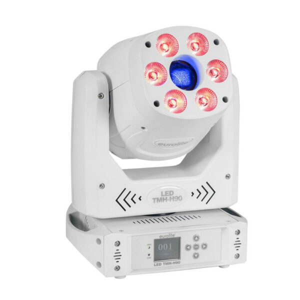 EUROLITE LED TMH-H90 WH LED HYBRID ΚΙΝΗΤΗ ΚΕΦΑΛΗ SPOT 90W /WASH 6X10W