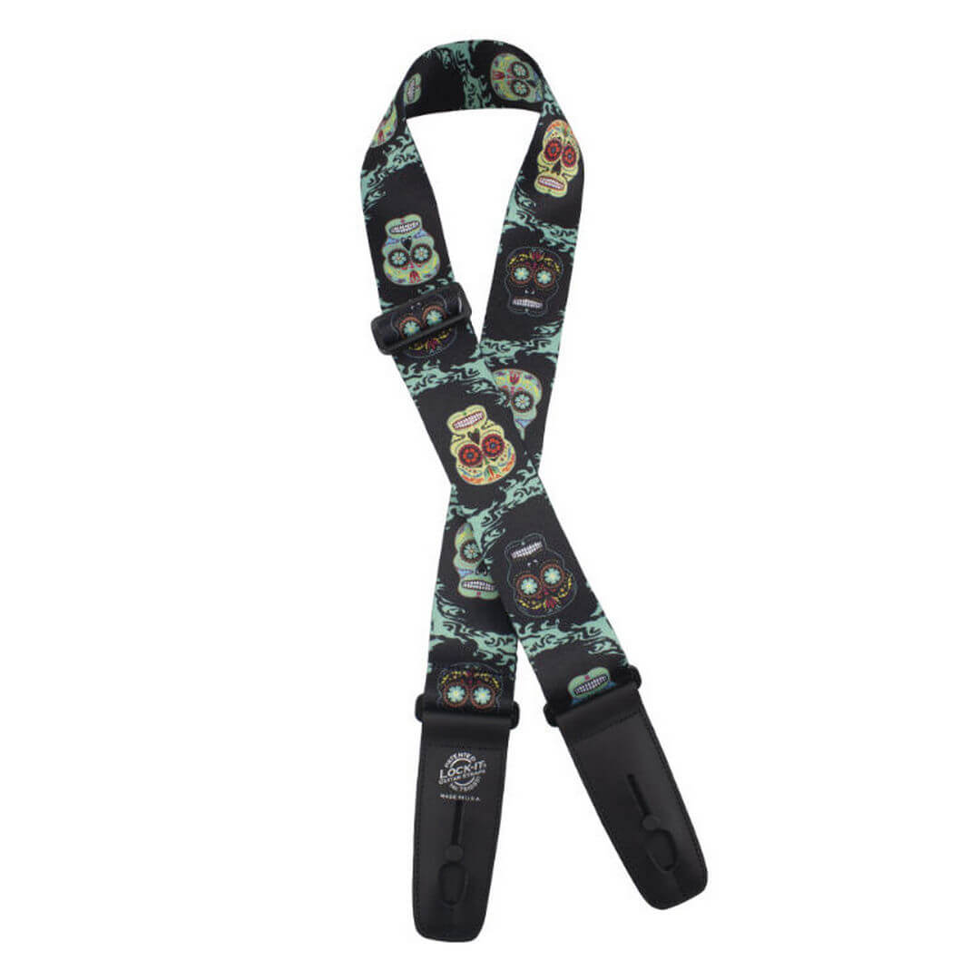 Lock-It Plush 2" Ζώνη Κιθάρας - Μπάσου Sugar Skull Lock-It Plush 2" Ζώνη Κιθάρας - Μπάσου Sugar Skull