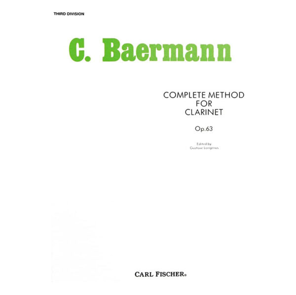 C. Baerman - Complete Method For Clarinet Op.63