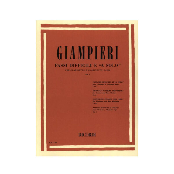 Giampieri - Passi Difficili E ''A Solo'',  Vol.1