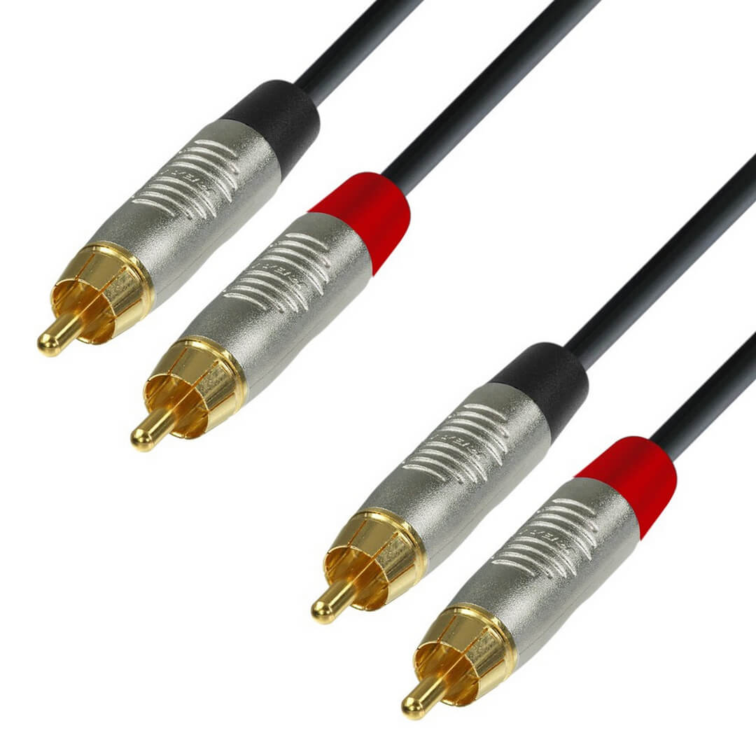 Adam Hall 4Star Series Καλώδιο Audio 2xRCA - 2xRCA 1,5m Μαύρο Adam Hall 4Star Series Καλώδιο Audio 2xRCA - 2xRCA 1,5m Μαύρο