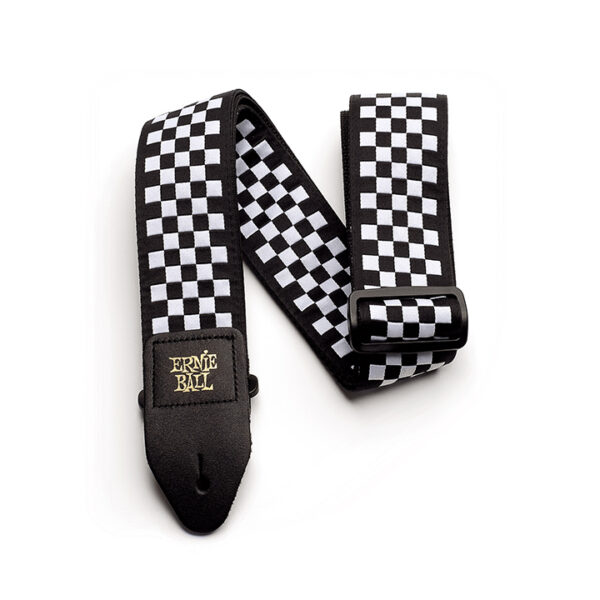 Ernie Ball 4149 Black & White Checkers Jacquard