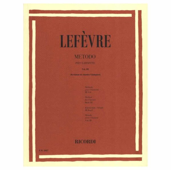 Lefevre - Metodo Per Clarinetto, Vol.3
