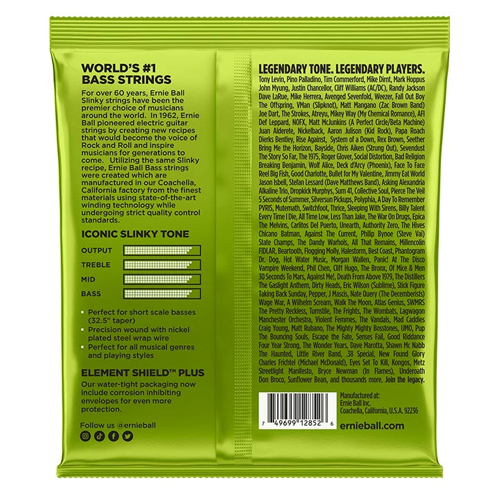 Ernie Ball 2852 Nickel Wound Short Scale Regular Slinky 050-105 2852 1